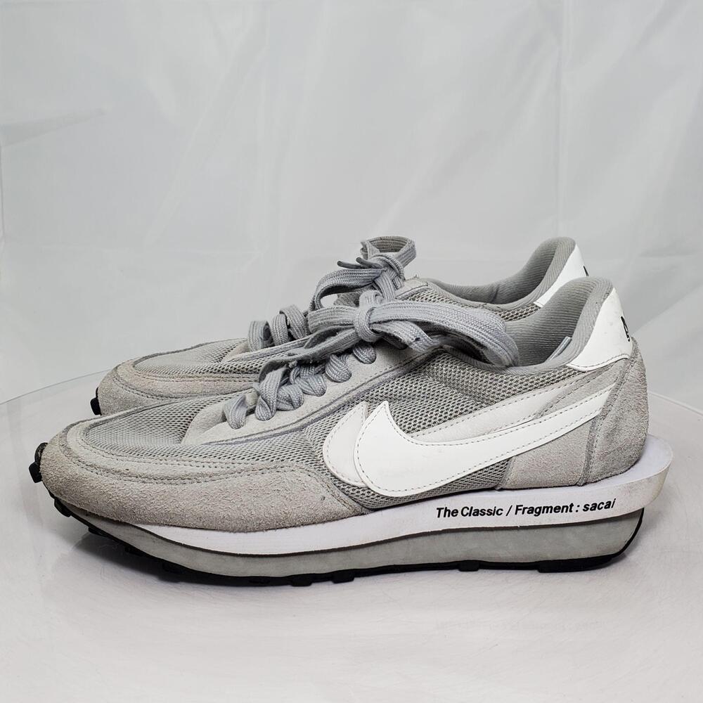 Nike LDWaffle Sacai X Fragment Shoes Men 9.5 No Insoles Grey Sneaker DH2684-001